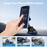 Car Phone Holder with Suction Cup and Air Vent Mount