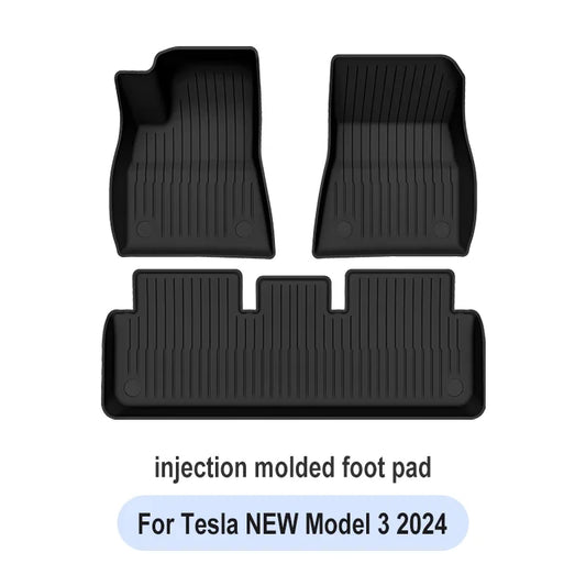 TPE Floor Mats for All Weather Tesla Trunk and Cabin Protection