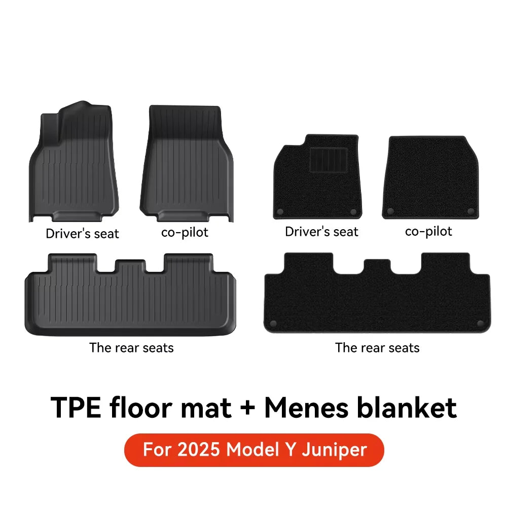 Waterproof TPE Floor Mats and Trunk Liner for Electric SUV