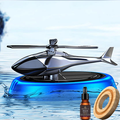 Solar Powered Helicopter Car Aroma Diffuser