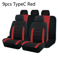 Stylish Bicolor Polyester Seat Covers with Universal Fit