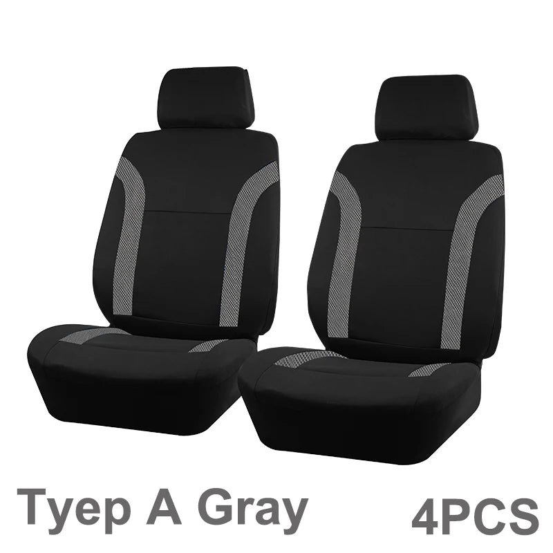 Stylish Bicolor Polyester Seat Covers with Universal Fit