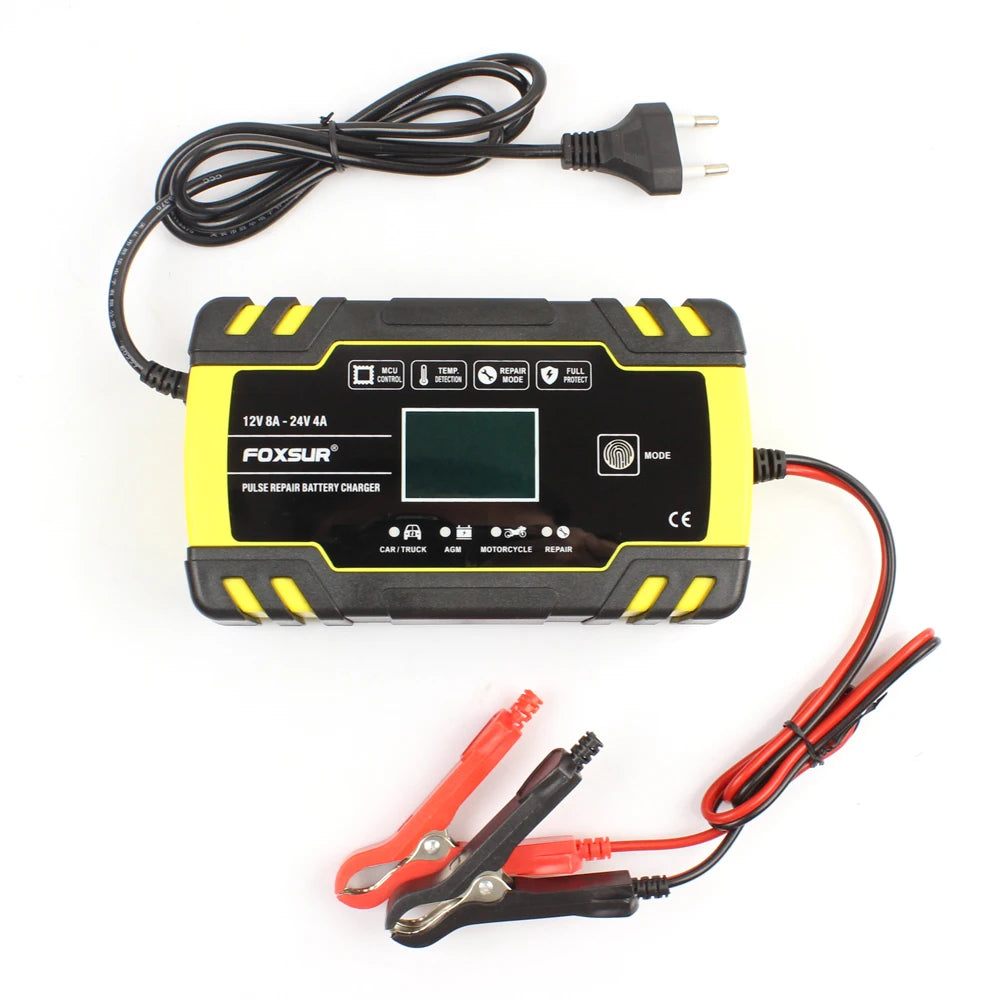 Automatic Smart Battery Charger for Vehicles and Deep Cycle Batteries