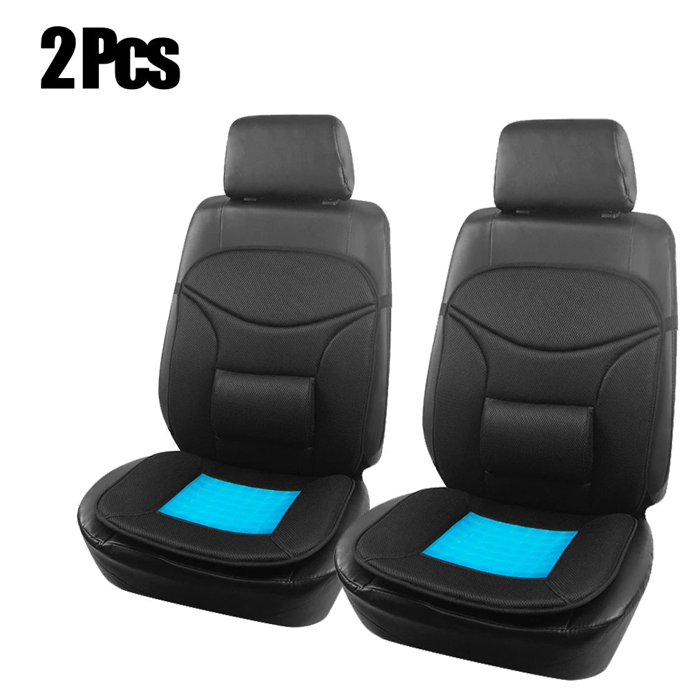 Breathable Universal Car Seat Cushion with Ice Pad and Lumbar Support