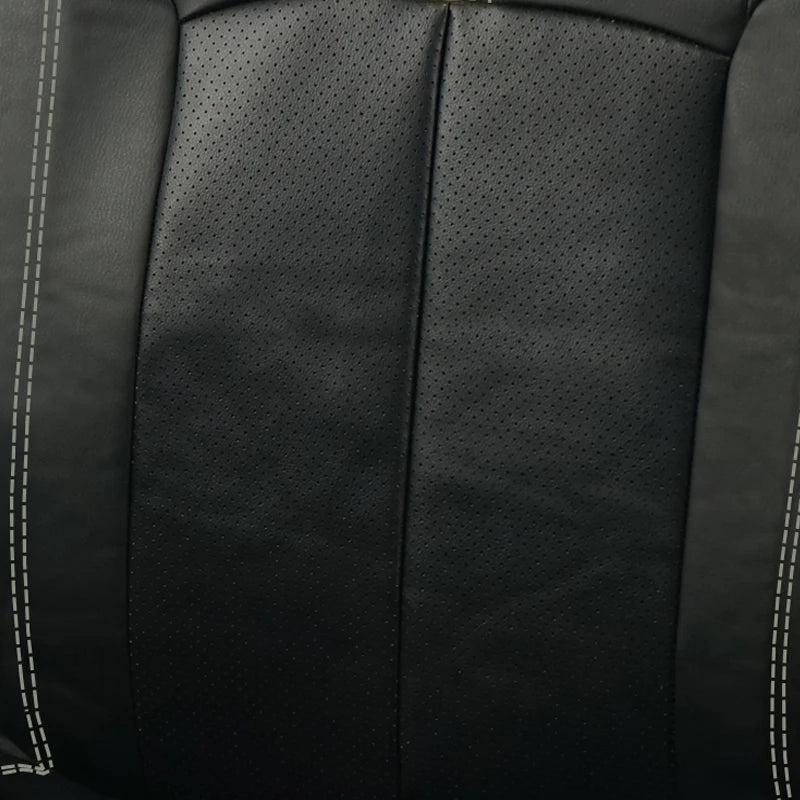 Sporty Racing Leather Car Seat Covers with Universal Fit