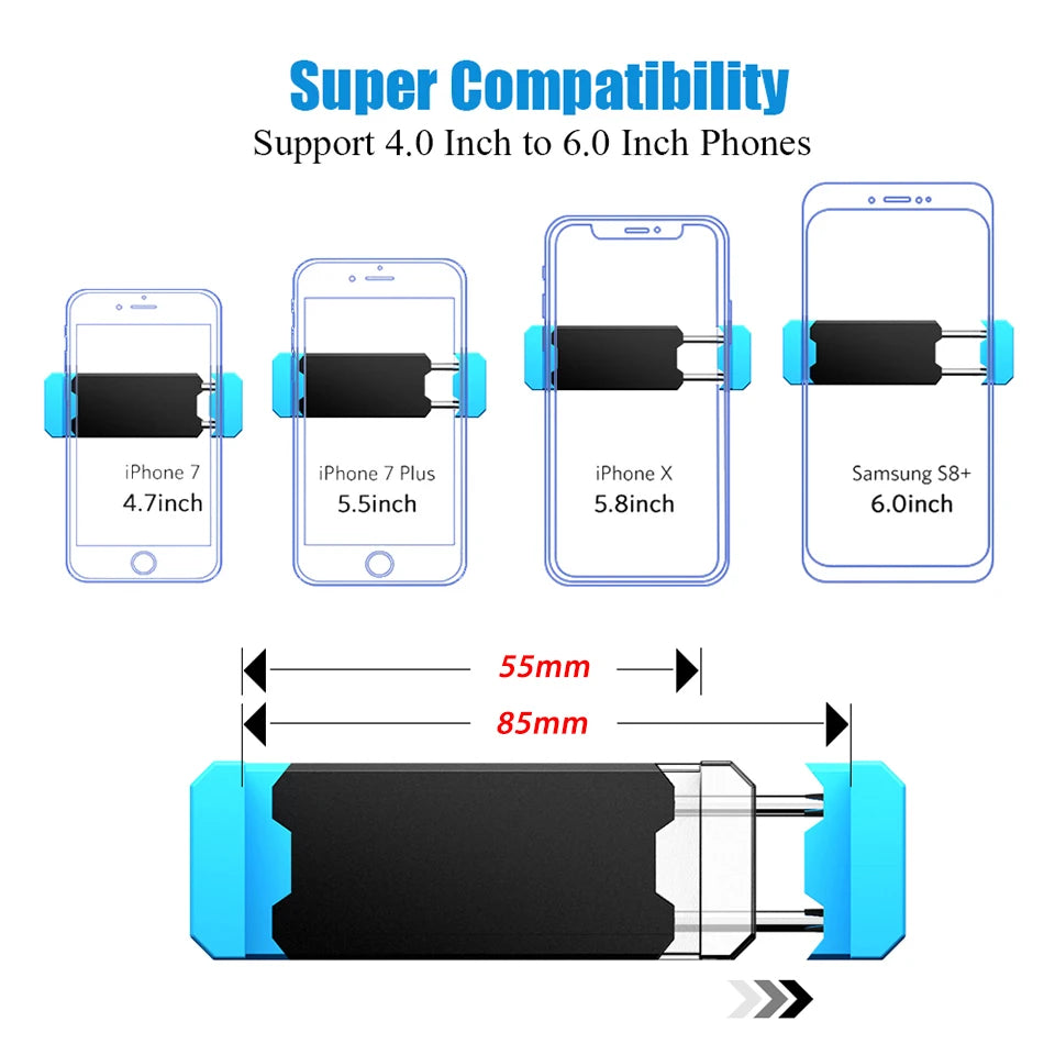 Rotating Car Phone Holder for Air Vent Mounting