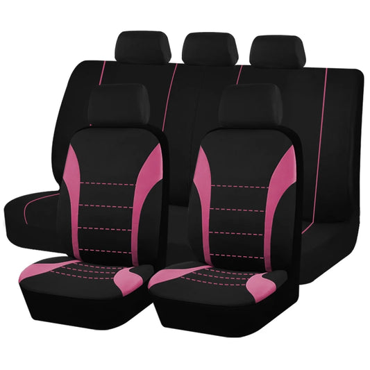 Polyester Car Seat Covers with Universal Fit and Airbag Compatibility