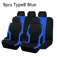 Stylish Bicolor Polyester Seat Covers with Universal Fit