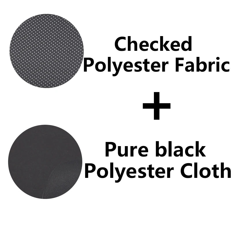 Checkered Mesh Fabric Car Seat Cover Set