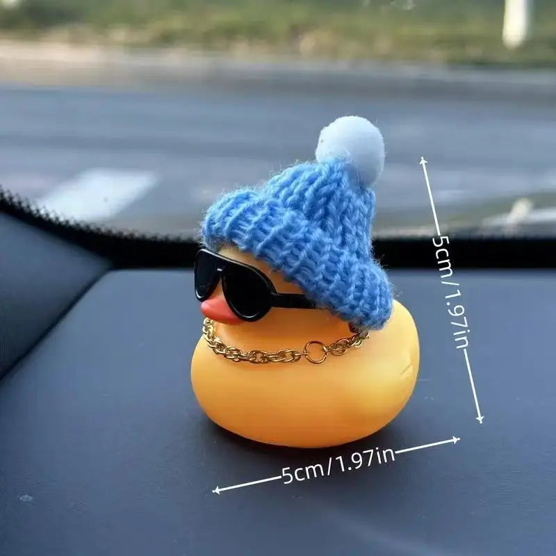 Winter Duck Dashboard Ornament with Christmas Accessories