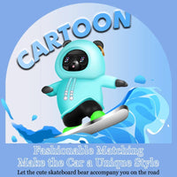 Cute Bear Scooter Ornament for Car Console Decoration