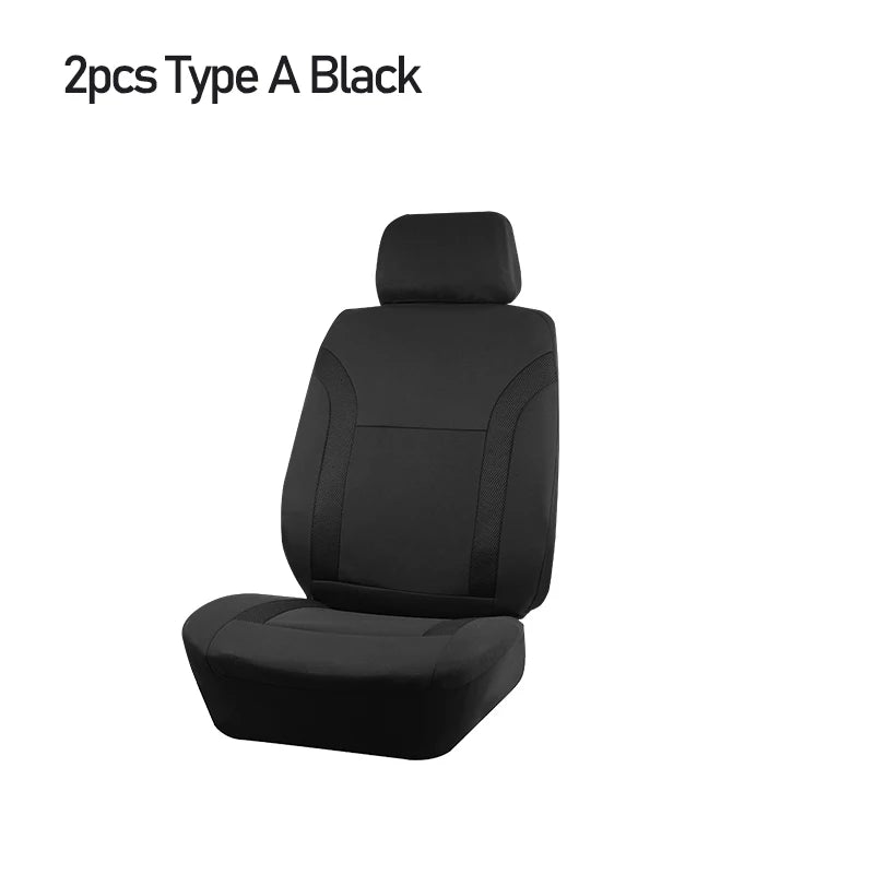 Stylish Bicolor Polyester Seat Covers with Universal Fit