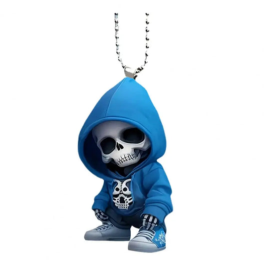 Lightweight Skull Hanging Ornament for Car and Christmas Tree