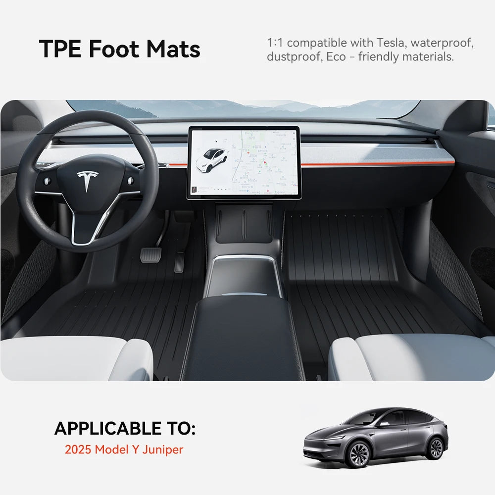 Waterproof TPE Floor Mats and Trunk Liner for Electric SUV