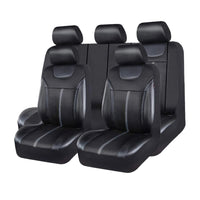 Leather Car Seat Covers with Breathable Airmesh for Cars SUVs and Trucks