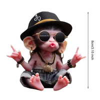 Personalized Acrylic Monkey Ornament for Car and Xmas Tree