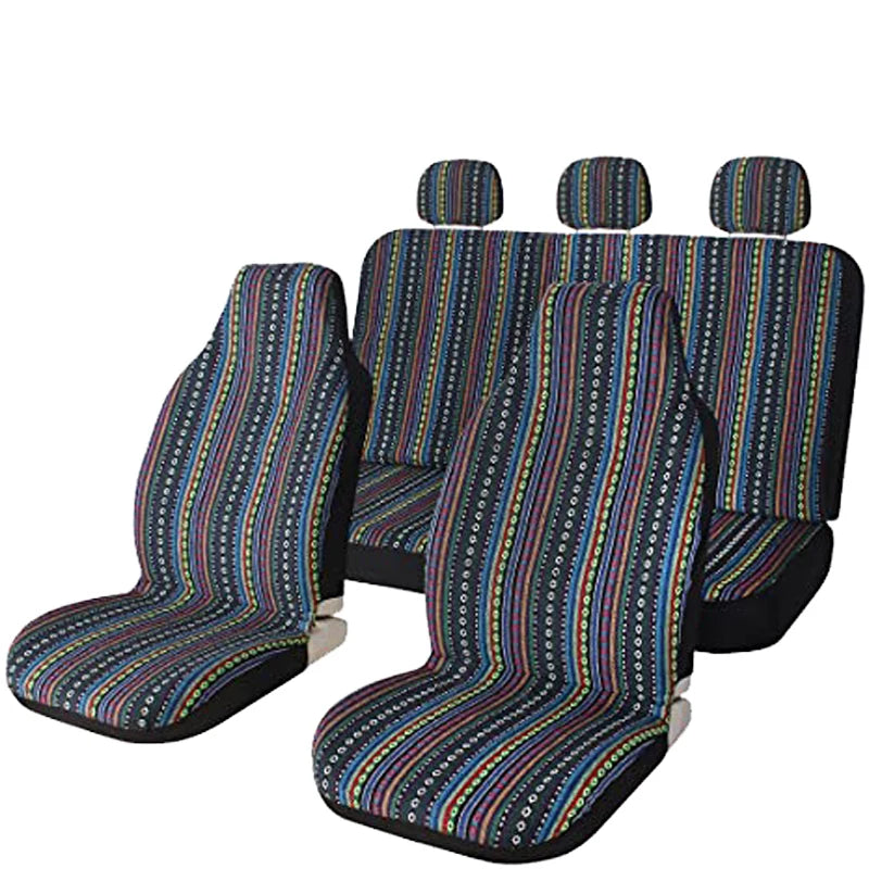 Saddle Blanket Style Car Seat Cover Set with Accessories