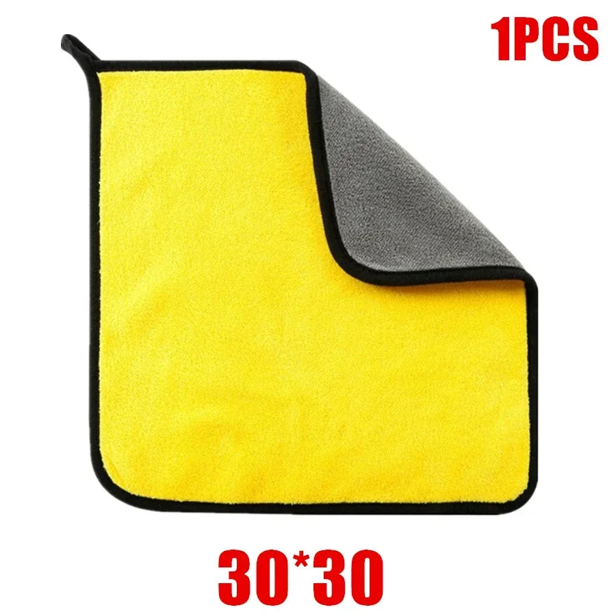 Microfiber Car Cleaning Cloth Pack for Washing and Polishing