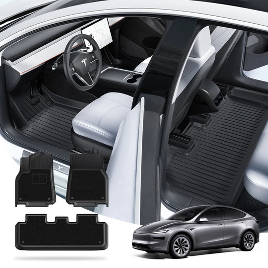 TPE Car Floor Mats for All Weather Tesla Protection