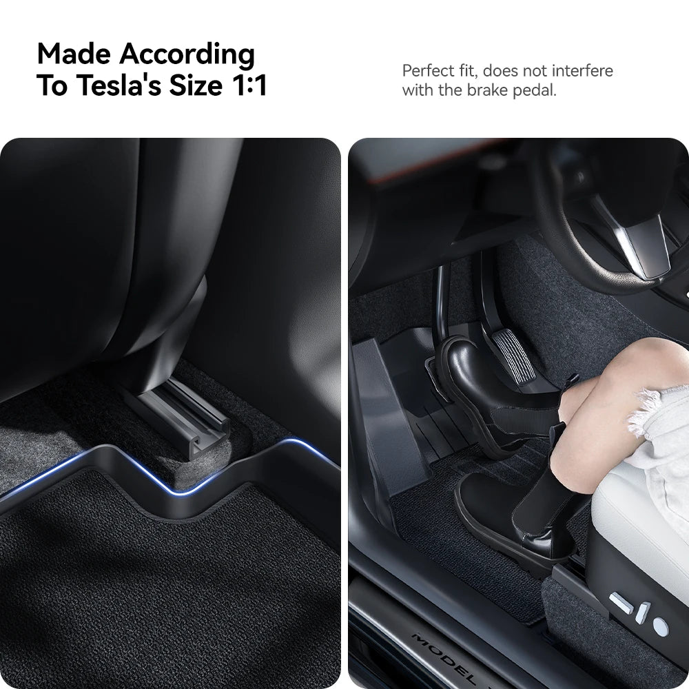 Waterproof TPE Floor Mats and Trunk Liner for Electric SUV