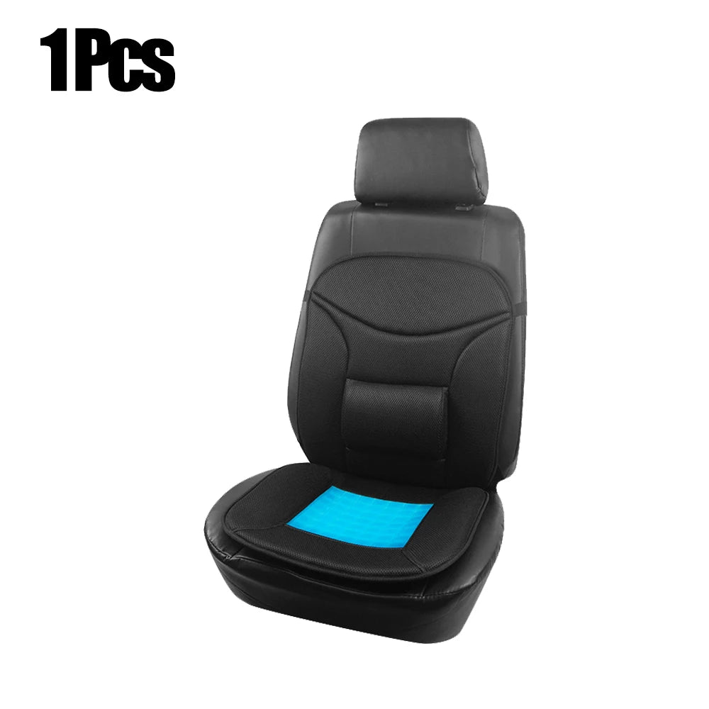 Breathable Universal Car Seat Cushion with Ice Pad and Lumbar Support