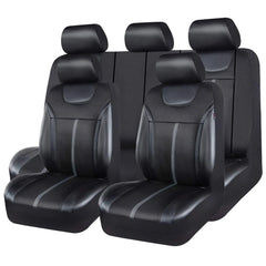 Universal Leather and Mesh Car Seat Cover Set