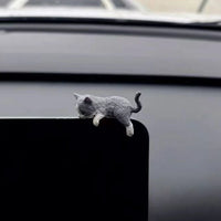 Sleeping Cat Console Ornament for Cute Car Interior Decoration