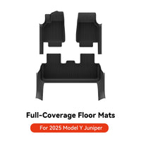 All Weather Floor Mats with Door Sill Guards for Tesla Interior