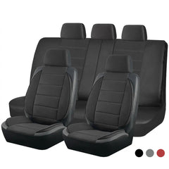 Leather Fluff Stereo Style Car Seat Covers with Universal Fit