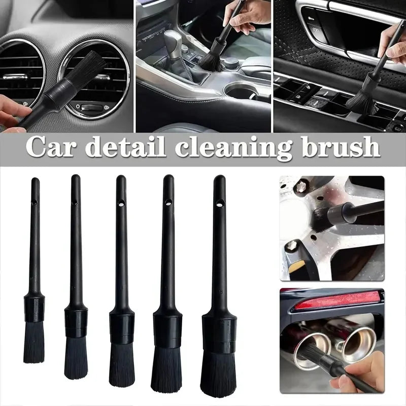 Soft Detailing Brush Set for Interior and Wheel Cleaning