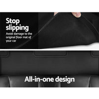 Weisshorn Car Rubber Floor Mats Front and Rear For Tesla Model 3 2021-2022