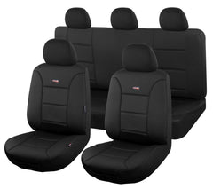 Seat Covers for TOYOTA COROLLA HATCH MZEA12R ASCENT, SPORT, SX 06/2018- ON SHARKSKIN BLACK