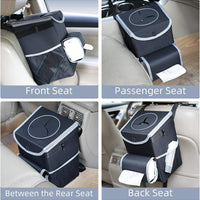 Car Trash Can Lid Holder Storage Bag Organizer