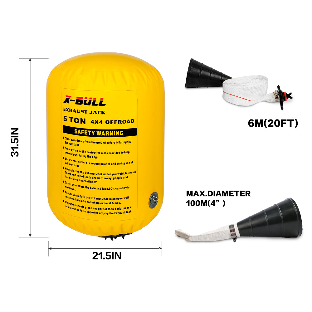 X-BULL Air Jack Recovery Exhaust Jack - 5T