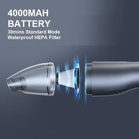 5000Pa Handheld Cordless Car Vacuum Cleaner Powerful Suction Portable Mini Home Wet Dry