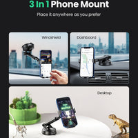 UGREEN 60990 Gravity Phone Holder with Suction Cup (Black)