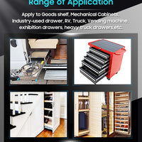 40in Pair 1000 - 2000mm 150KG Capacity Heavy Duty Trailer Drawer Slides Rails Runners Locking