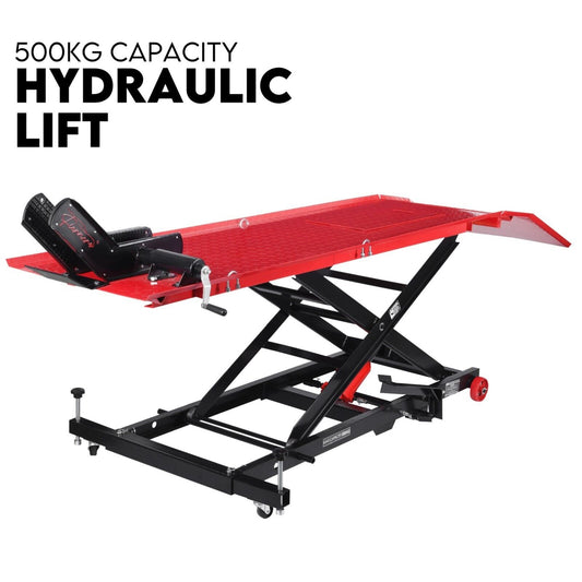 Motorcycle Lift Hydraulic Jack Stand Hoist - 500kg
