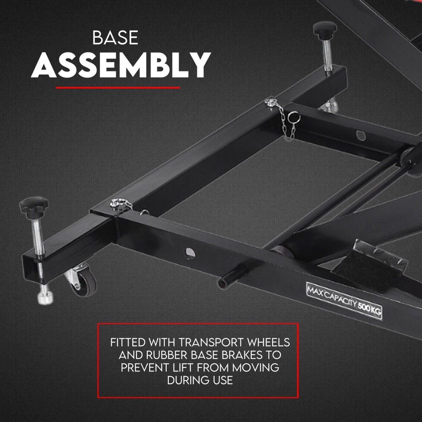 Motorcycle Lift Hydraulic Jack Stand Hoist - 500kg