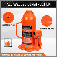 8,000kg Limit - Hydraulic Bottle Jack Heavy Duty with Safety Valve