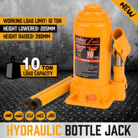 10,000kg Limit - Hydraulic Bottle Jack with Safety Valve