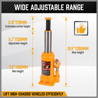 10,000kg Limit - Hydraulic Bottle Jack with Safety Valve
