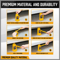 10,000kg Limit - Hydraulic Bottle Jack with Safety Valve