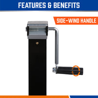4x Trailer Caravan Canopy Jack with Side Handle - 3,175kg