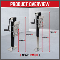 Trailer Caravan Canopy Jack with Side Handle - 2,267kg