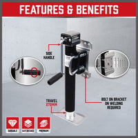 Trailer Caravan Canopy Jack with Side Handle - 2,267kg