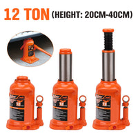 12,000kg Limit - Hydraulic Bottle Jack Car Lifter with Safety Valve