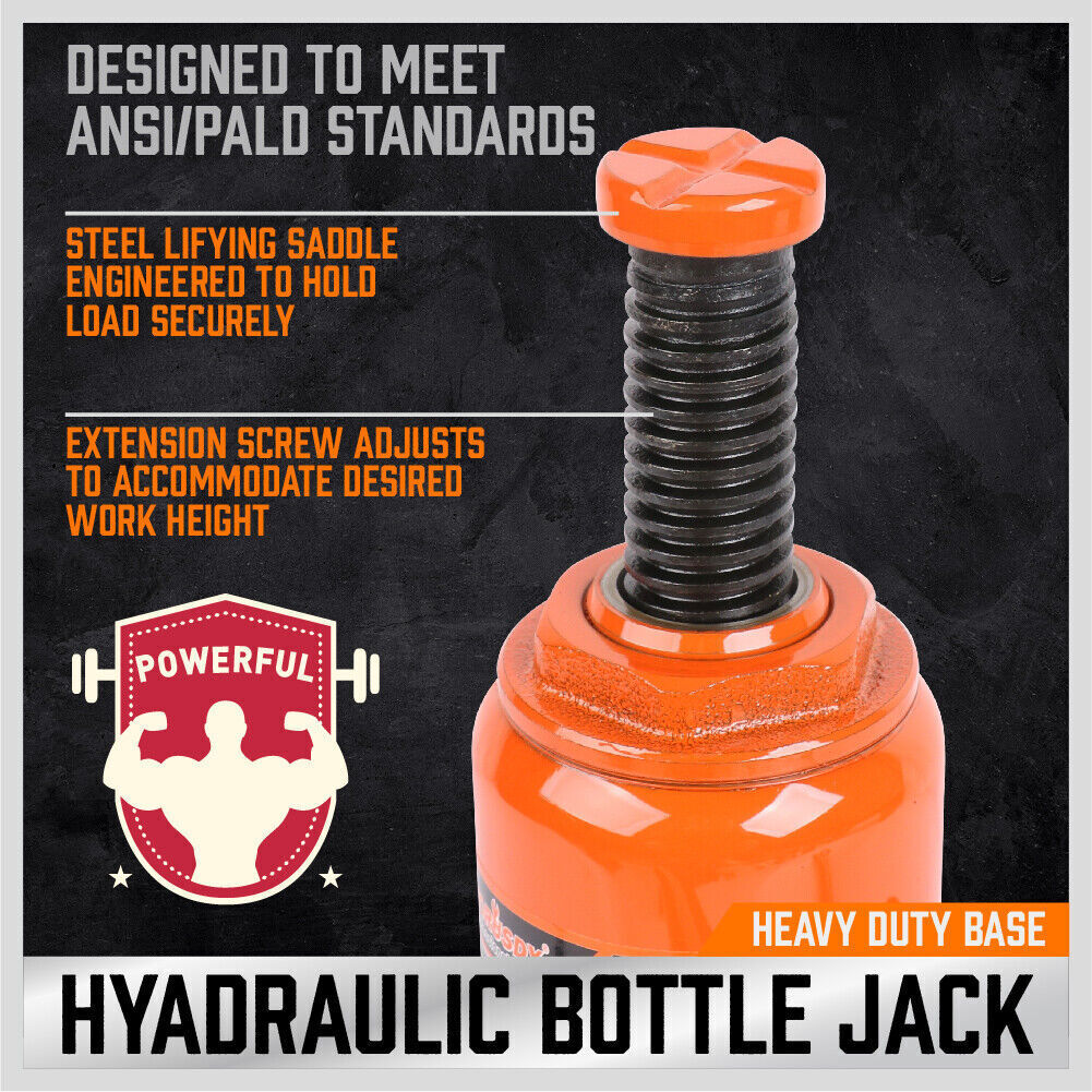 20,000kg Limit - Air Hydraulic Bottle Jack Pneumatic Heavy Duty
