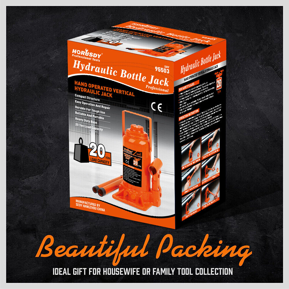 20,000kg Limit - Air Hydraulic Bottle Jack Pneumatic Heavy Duty