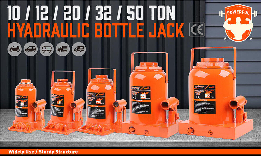 32,000kg Capacity - Hydraulic Bottle Jack Heavy Duty 4WD